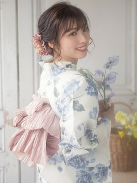 「アイテム（浴衣）」を使った、Ditaさん（レディース・160cm）の春コーディネート