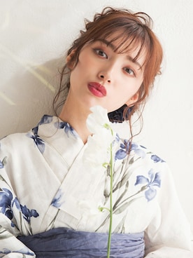 「アイテム（浴衣）」を使った、Ditaさん（レディース・160cm）の春コーディネート