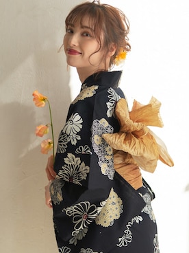 「アイテム（浴衣）」を使った、Ditaさん（レディース・160cm）の春コーディネート