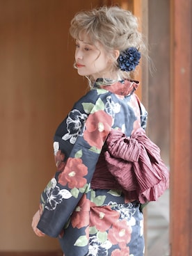 「アイテム（水着/着物・浴衣）」を使った、Ditaさん（レディース・160cm）の春コーディネート