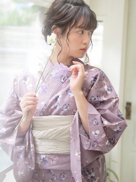 「アイテム（浴衣）」を使った、Ditaさん（レディース・160cm）の春コーディネート