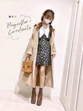 「N.（N. Natural Beauty Basic）（エヌエヌナチュラルビューティーベーシック）のアイテム（トレンチコート）」を使った、comugiさん（レディース・160cm）の春コーディネート