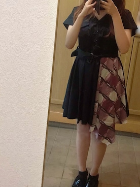 「CECIL McBEE（セシルマクビー）のアイテム（ワンピース/ドレス）」を使った、あけみ。さん（レディース・154cm）の夏コーディネート