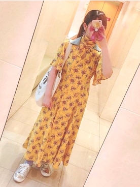 「アイテム（ワンピース/ドレス）」を使った、もなみさん（レディース・153cm・10代）の夏コーディネート