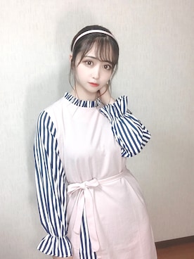 「アイテム（ワンピース/ドレス）」を使った、もなみさん（レディース・153cm・10代）の夏コーディネート
