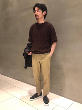「UNITED ARROWS（ユナイテッドアローズ）のアイテム（その他アウター）」を使った、WATRU IMOTOさん（メンズ・160cm）の春コーディネート