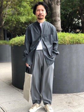 「UNITED ARROWS（ユナイテッドアローズ）のアイテム（スニーカー）」を使った、WATRU IMOTOさん（メンズ・160cm）の秋コーディネート