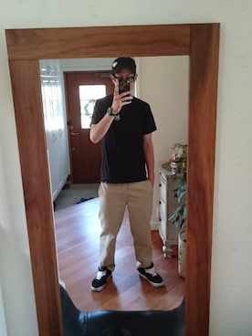 「SRH（エスアールエイチ）のアイテム」を使った、尾関和己さん（メンズ・181cm）の夏コーディネート