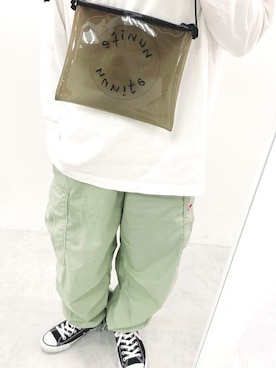 「NICE CLAUP（ナイスクラップ）のアイテム（トップス）」を使った、oku._.otonさん（メンズ・166cm）の春コーディネート