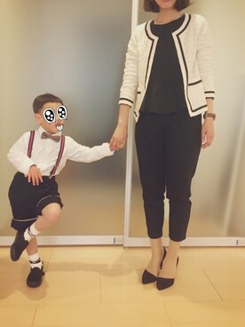 「ぺプラム」｜「アイテム（ノーカラージャケット）」を使った、atsuさん（レディース・162cm）の春コーディネート