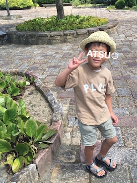 「NOL（ノル）のアイテム」を使った、atsuさん（キッズ・110cm）の夏コーディネート