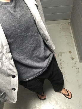 「AZUL by moussy（アズールバイマウジー）のアイテム（サンダル）」を使った、げんきさん（メンズ・177cm）の秋コーディネート