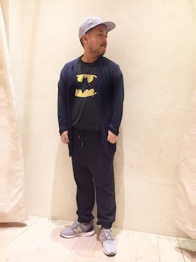 「BEAUTY&YOUTH UNITED ARROWS（ビューティーアンドユースユナイテッドアローズ）のBY ギンガムチェック シアサッカー キャップ（キャップ、その他）」を使った、Isao Takahashiさん（メンズ・155cm）の夏コーディネート