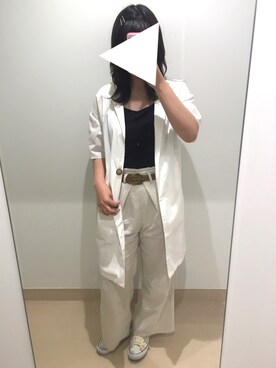 Megu Ozakiさん（レディース・161cm）の春コーディネート