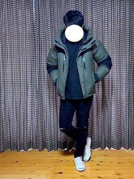 「バルトロ」｜「アイテム（ブルゾン）」を使った、ヨシさん（メンズ・168cm）の冬コーディネート