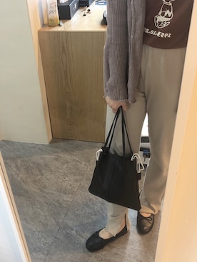 「韓国旅行」｜「アイテム（パンツ）」を使った、へじんさん（レディース・154cm）の春コーディネート
