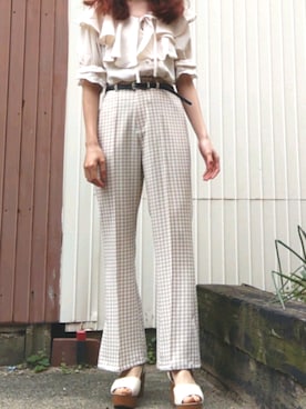 「アプレジュール」｜「アイテム（サンダル）」を使った、asuka_423711さん（レディース・159cm）の春コーディネート
