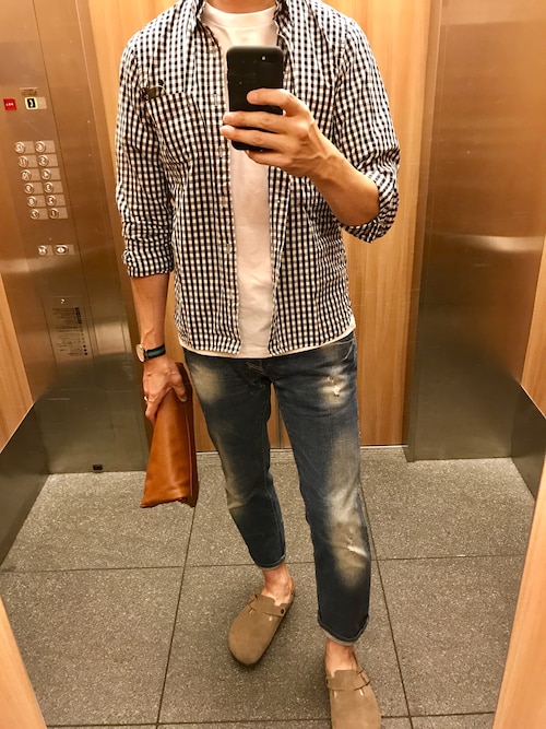 名古屋サラリーマン Birkenstockのサンダルを使ったコーディネート Wear