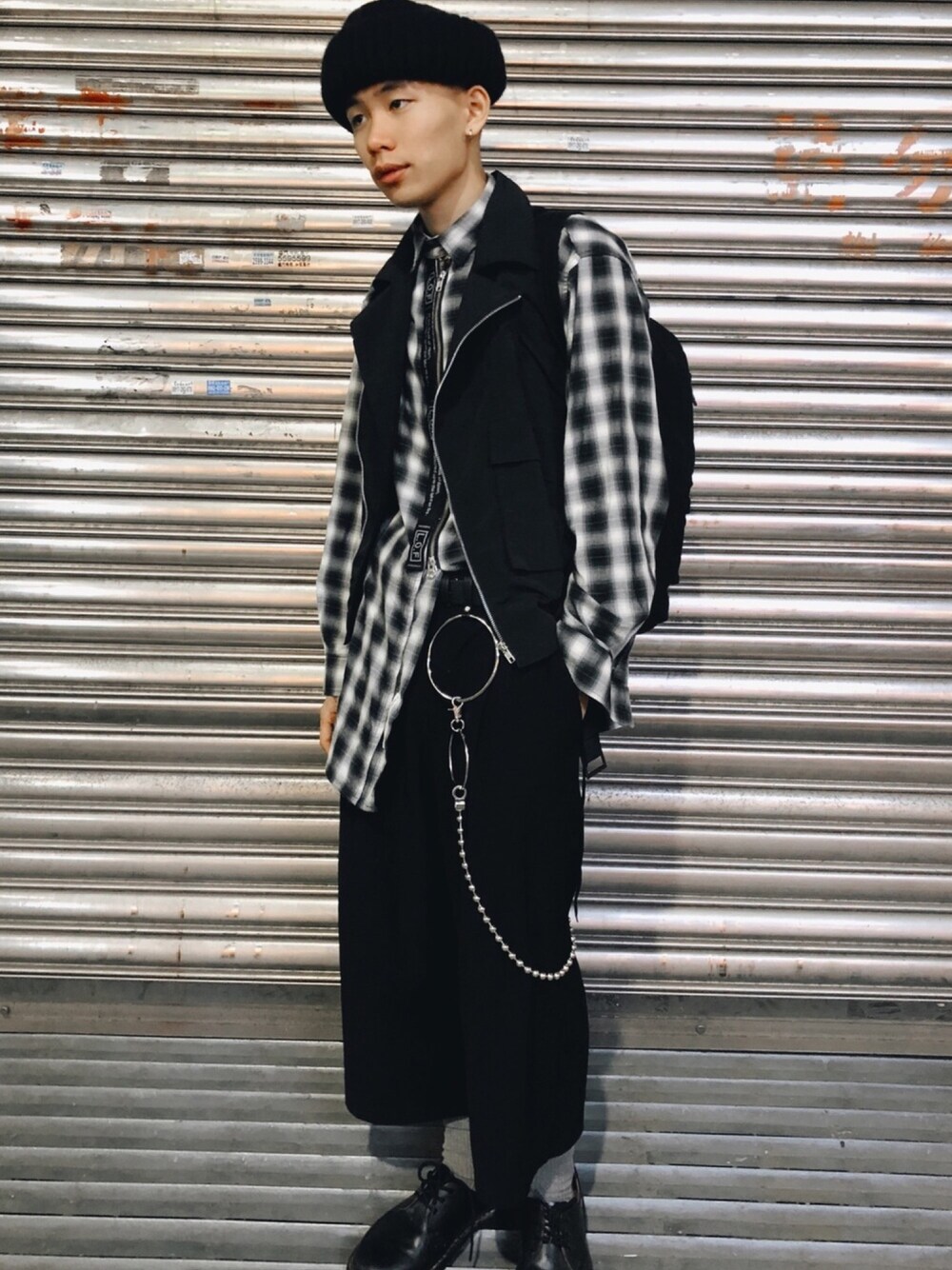 「ootd、ootdtw、daily look、streetstyle、fashion、menswear」｜「VII&COのアイテム（帽子、ブラック系）」を使った、mr__corn_さん（メンズ・173cm）の秋コーディネートの1枚目の写真