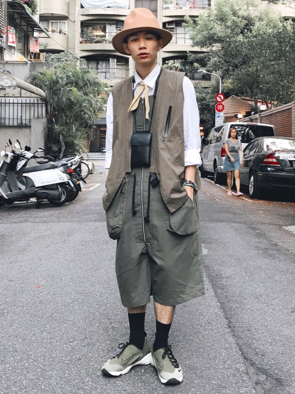 「niko and ...、ootd、ootdtw、fashion、menswear、WEARBOOKエントリー、outfit、daily look、Taiwan、TAIPEI」｜「niko and...のアイテム（バッグ、ブラック系）」を使った、mr__corn_さん（メンズ・173cm）の夏コーディネートの1枚目の写真