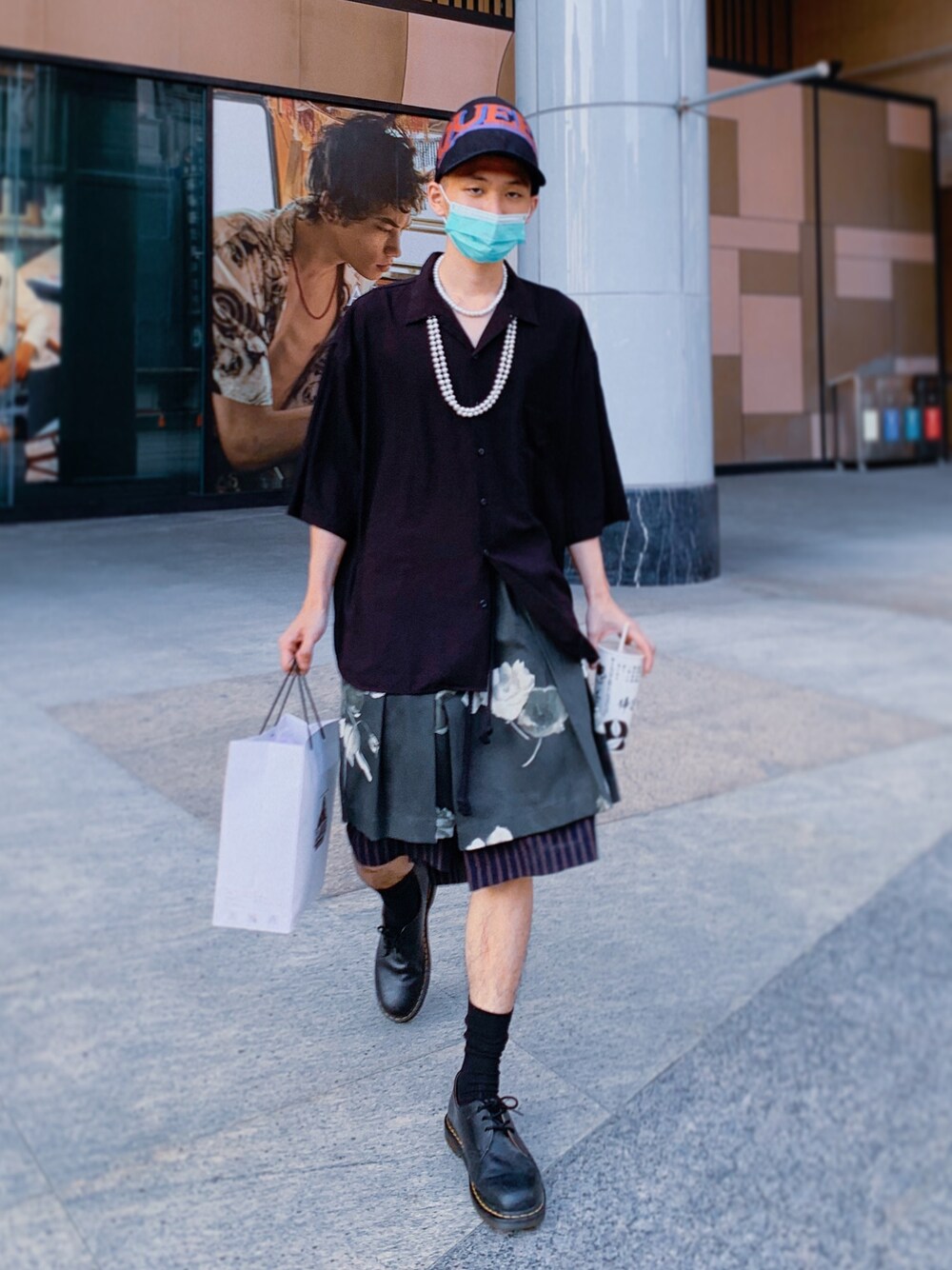 「ootd、fashion、outfit、street、niko and ...、lookbook、WEARBOOKエントリー、menswear」｜「niko and...のアイテム（シャツ/ブラウス、ブラック系）」を使った、mr__corn_さん（メンズ・173cm）の夏コーディネートの1枚目の写真
