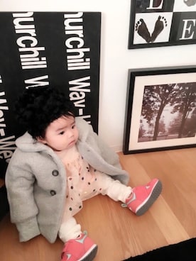 「Combi mini」｜kihoさん（キッズ・60cm）の冬コーディネート