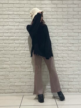 フレアリブパンツ のレディース人気ファッションコーディネート Wear