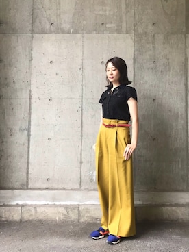 「資生堂インテグレートプレゼンツ 秋服×「#コク色シャドウ」でいい女になろうキャンペーン（シセイドウインテグレート）のアイテム」を使った、naoさん（レディース・165cm）の秋コーディネート