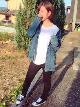 「コンバース風」｜うすい🐈さん（レディース・151cm）の春コーディネート