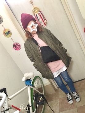 Maya☺︎さん（レディース・154cm）の冬コーディネート