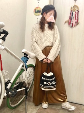 Maya☺︎さん（レディース・154cm）の冬コーディネート