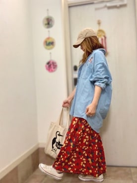 Maya☺︎さん（レディース・154cm）の春コーディネート