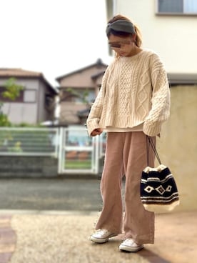 Maya☺︎さん（レディース・154cm）の秋コーディネート