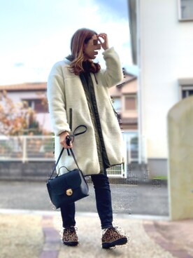 Maya☺︎さん（レディース・154cm）の冬コーディネート