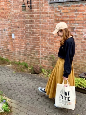 「旦那さんのを借りました」｜Maya☺︎さん（レディース・154cm）の春コーディネート