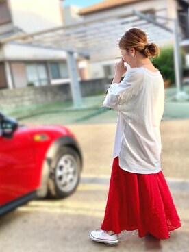 Maya☺︎さん（レディース・154cm）の春コーディネート