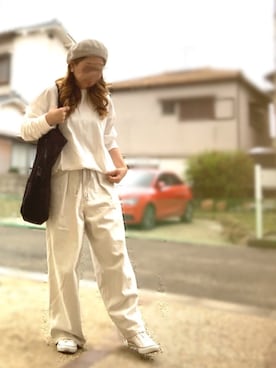 「salut!（サリュ!）のアイテム（バッグ）」を使った、Maya☺︎さん（レディース・154cm）の春コーディネート