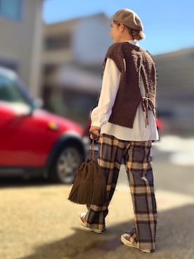 「CONVERSE（コンバース）のCONVERSE ALL STAR 100COLORS OX（スニーカー）」を使った、Maya☺︎さん（レディース・154cm）の秋コーディネート