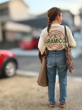 「CONVERSE（コンバース）のCONVERSE ALL STAR 100COLORS OX（スニーカー）」を使った、Maya☺︎さん（レディース・154cm）の冬コーディネート