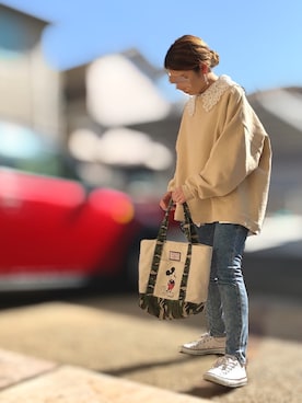 Maya☺︎さん（レディース・154cm）の春コーディネート