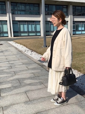「FREAK'S STORE（フリークスストア）のアイテム（テーラードジャケット）」を使った、Maya☺︎さん（レディース・154cm）の春コーディネート