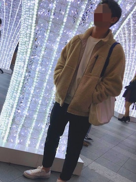 「Champion（チャンピオン）のアイテム（トートバッグ）」を使った、Natsuさん（メンズ・173cm）の春コーディネート