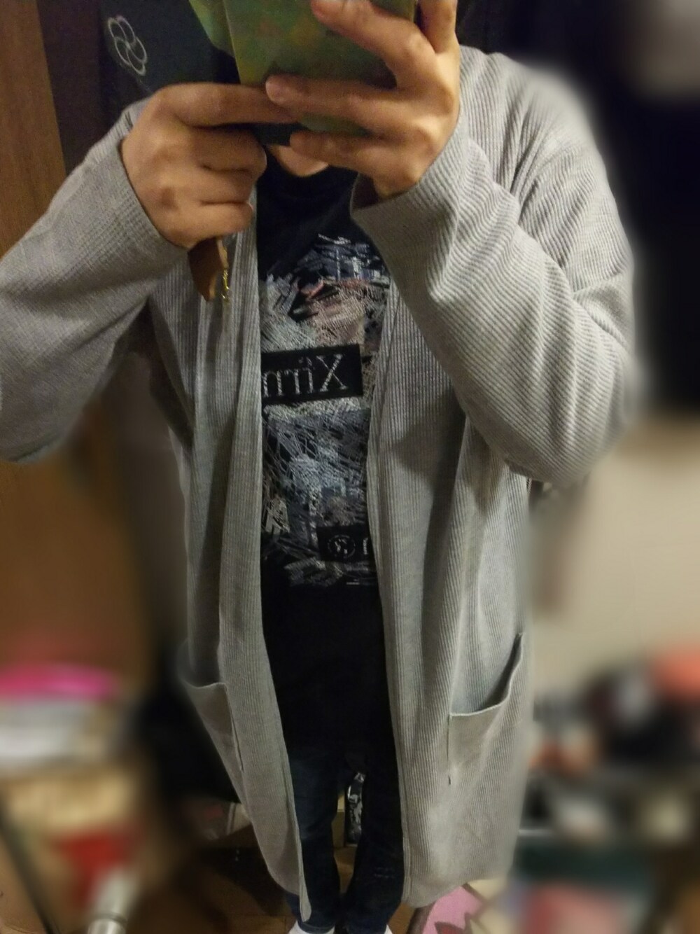 「アベイル、xfrm、男装、メンズライク」｜「Availのアイテム（Tシャツ/カットソー、ブラック系）」を使った、悠咲 さん（レディース・155cm）の秋コーディネートの1枚目の写真