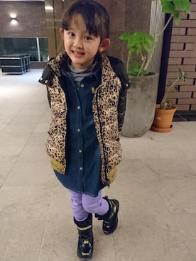 「DIESEL KIDS」｜理恵さん（レディース・172cm）の冬コーディネート