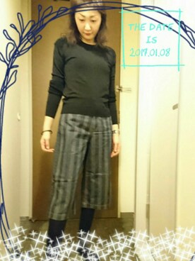 理恵さん（レディース・172cm）の冬コーディネート