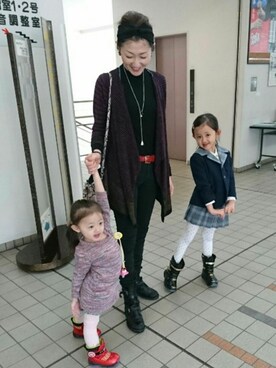 理恵さん（レディース・172cm）の冬コーディネート