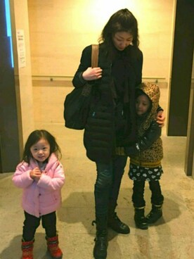 理恵さん（レディース・172cm）の冬コーディネート