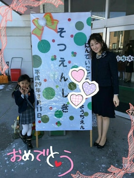 「COMME CA ISM（コムサイズム）のアイテム（ノーカラージャケット）」を使った、理恵さん（レディース・172cm）の春コーディネート