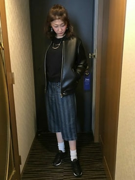 理恵さん（レディース・172cm）の春コーディネート