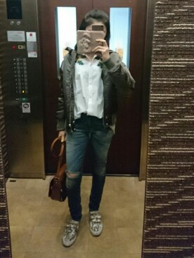 理恵さん(レディース・172cm)の春コーディネート